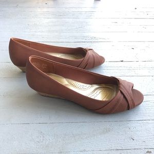 Open Toe Low Wedge Heel